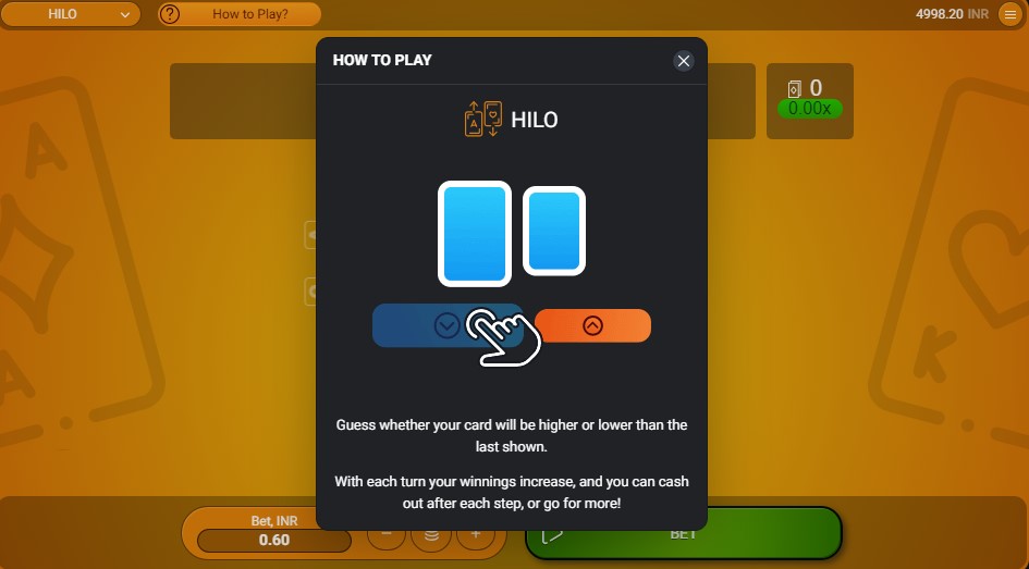 How to play Hi Lo